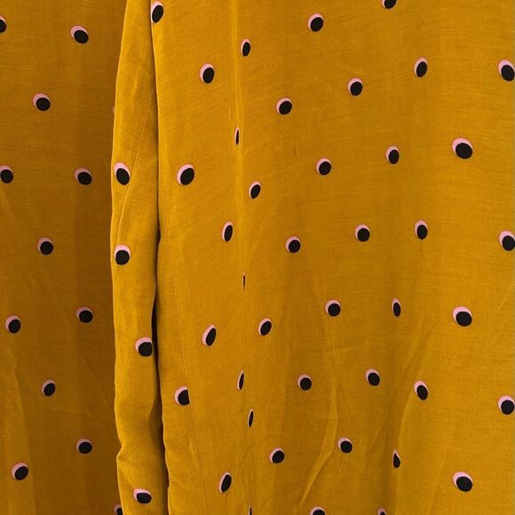 ASTR The Label Gold Print Polka Dot Wide Leg Viscose Pants Size Small - Picture 3 of 12